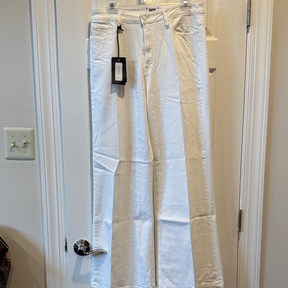 PAIGE White Wide Leg Pants